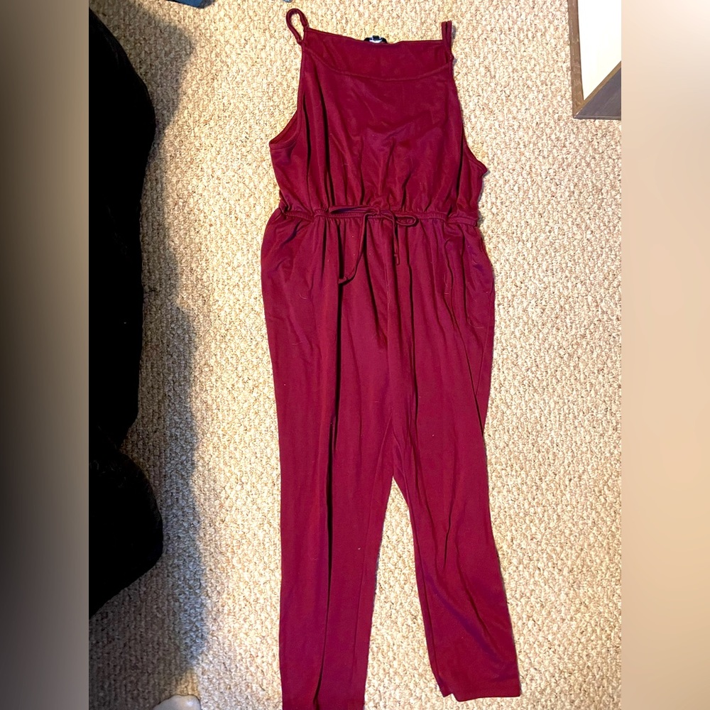 Maroon Lounge Jumpsuit
